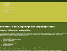 Tablet Screenshot of erzgebirgs-safari.de
